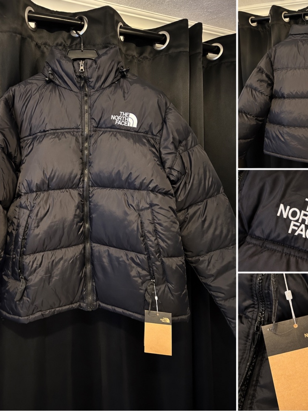 The North Face Men's Black Puffy Insulated Hooded Jacket